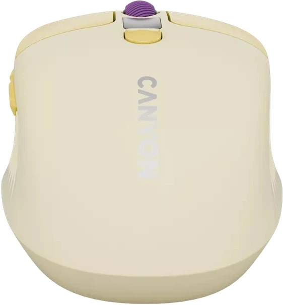 Mysz Canyon MW-26 LCD Silent Wireless/Bluetooth Yellow (CNS-CMSW26Y) - obraz 8