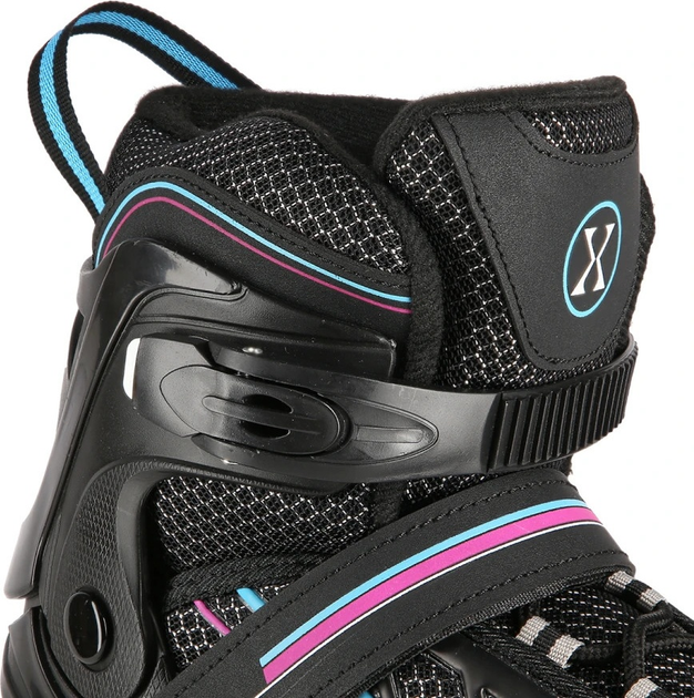 Łyżworolki Nils Extreme NA1128 Czarno-Fioletowy roz. XL (43-45) (5907695595055) - obraz 9