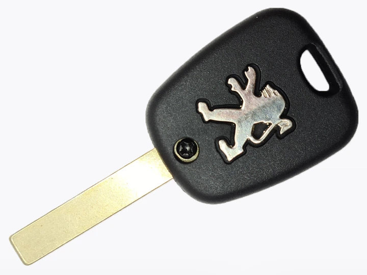 Корпус ключа з кнопками Peugeot 2 кнопки HU-83 з логотипом - Фото 2 Корпус ключа з кнопками Peugeot 2 кнопки HU-83 з логотипом - зображення 2
