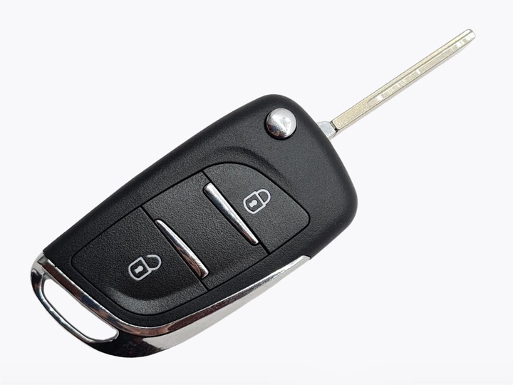 Корпус викидного ключа Citroen 2 кнопки VA-2 хром під переробку з кріпленням під батарейку з лого - Фото 3 Корпус викидного ключа Citroen 2 кнопки VA-2 хром під переробку з кріпленням під батарейку з лого - зображення 3