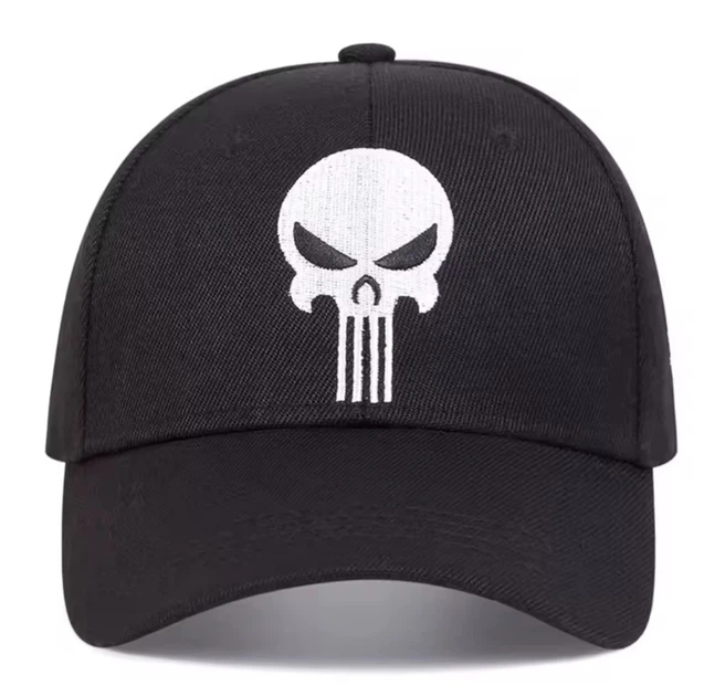 Кепка бейсболка Punisher взрослая мужская женская вышивка череп черная (111825) - изображение 3