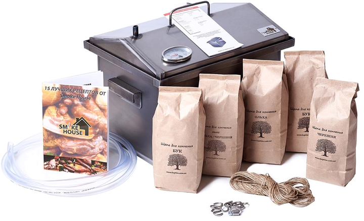Коптильня Smoke House M Original 400х300х310 мм з термометром (SH100012) - зображення 5
