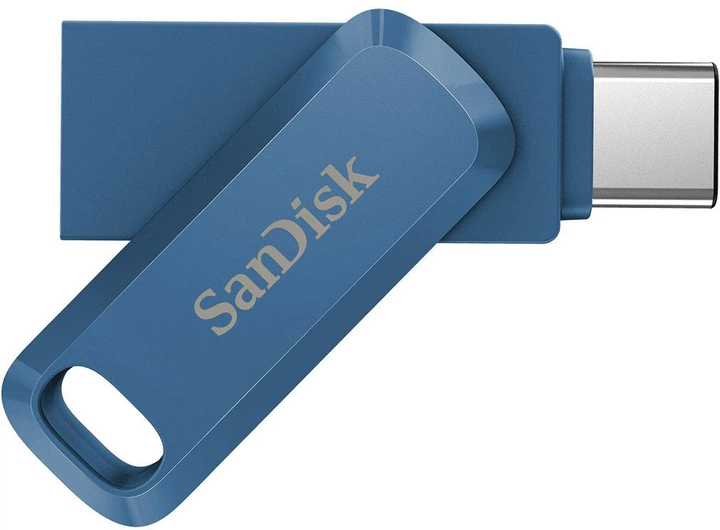 Флеш пам'ять USB SanDisk Ultra Dual Drive Go 128GB USB 3.1 Gen1 + Type-C Navy Blue (SDDDC3-128G-G46NB) - зображення 3