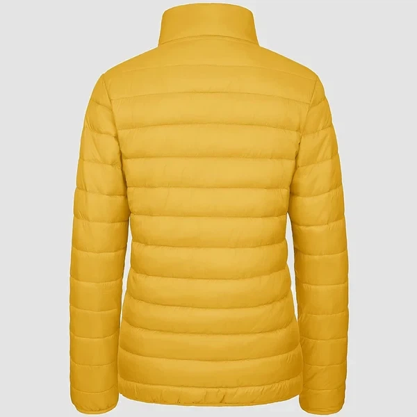 Женская демисезонная куртка желтая 2XL - изображение 5