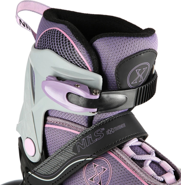 Łyżworolki Nils Extreme NA11008 Szaro-Fioletowe roz. M (35-38) (5907695523669) - obraz 5