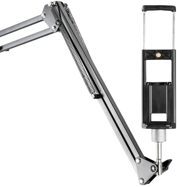 Настільне кріплення для монітора Hama Monitor Holder for Streaming Setup, 4 Arms, Height-adjustable, Swivel (4007249046635) - зображення 6