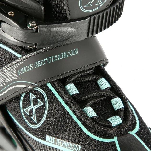 Łyżworolki Nils Extreme NA11008 Czarno-Miętowe roz. L (39-42) (5907695599602) - obraz 8