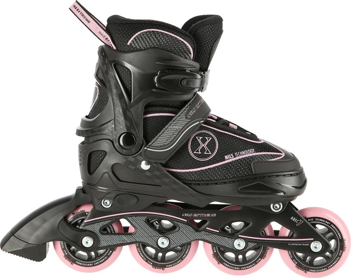 Łyżworolki Nils Extreme NA11008 Czarno-Różowe roz. L (39-42) (5907695599633) - obraz 3