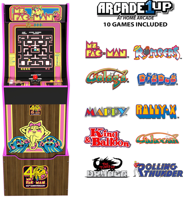 Automat do gier Arcade1Up Ms. Pac-Man 40th Anniversary (1220000277007) - obraz 5