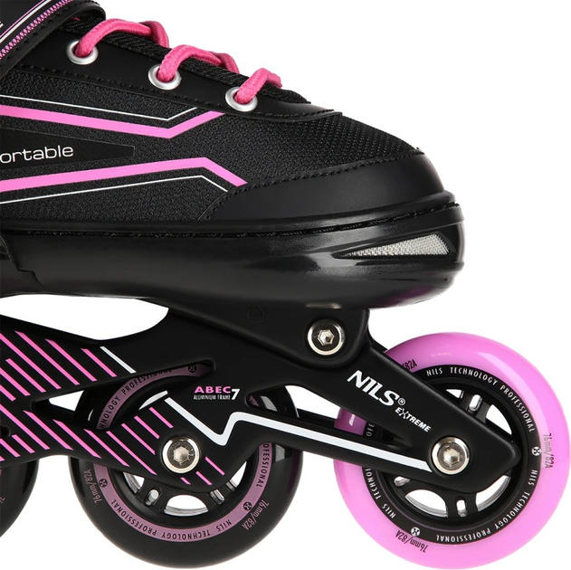 Łyżworolki Nils Extreme NA1169A Różowe roz. M (35-38) (5907695539417) - obraz 7