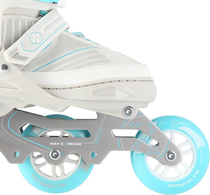 Łyżworolki Nils Extreme NA11201 Białe roz. M (35-38) (5907695543230) - obraz 6