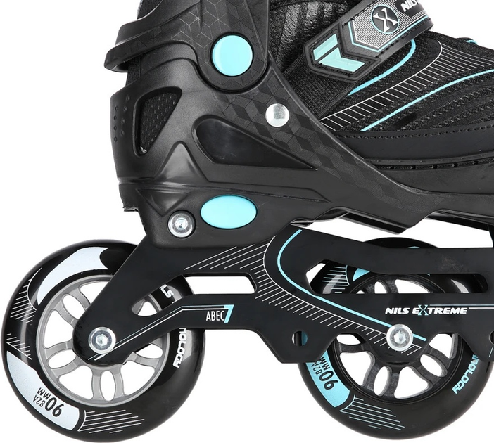 Łyżworolki Nils Extreme NA11201 Czarne roz. L (39-42) (5907695543261) - obraz 5
