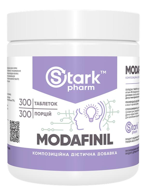 Модафініл Stark Pharm Modafinil 100 мг 300 таблеток (153034) - зображення 1