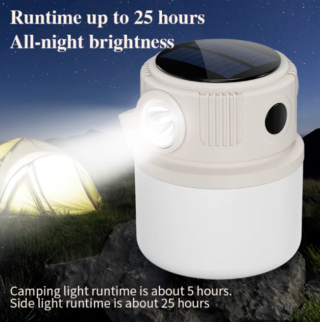 Фонарь кемпинговый многофункциональный SOLAR T22 SuperFire 300 Lumen IP44 - изображение 3