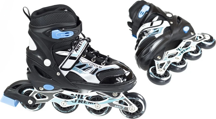 Ролики Nils Extreme NJ1828 Чорні роз. M (35-38) (5907695525731) - зображення 12