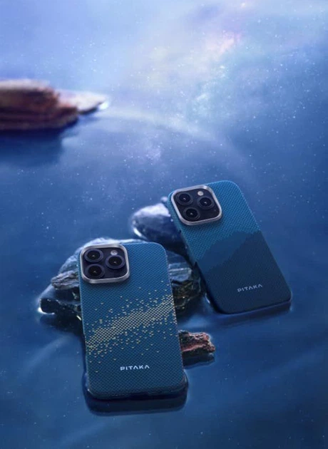 Карбоновий чохол Pitaka Tactile Woven Case StarPeak Milky Way Galaxy для iPhone 16 Pro Max Синій (KI1602PMYG) - Фото 8 Карбоновий чохол Pitaka Tactile Woven Case StarPeak Milky Way Galaxy для iPhone 16 Pro Max Синій (KI1602PMYG) - зображення 8