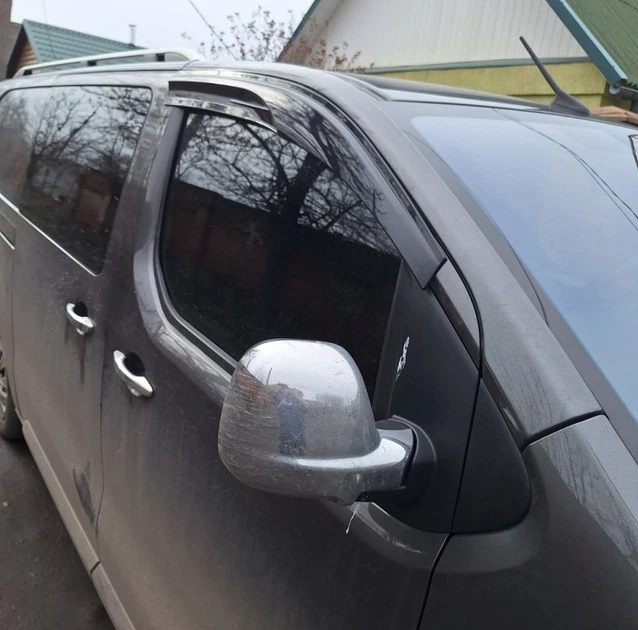 Ветровики (2 шт, Sunplex Sport) для Peugeot Traveller 2017- гг - изображение 2