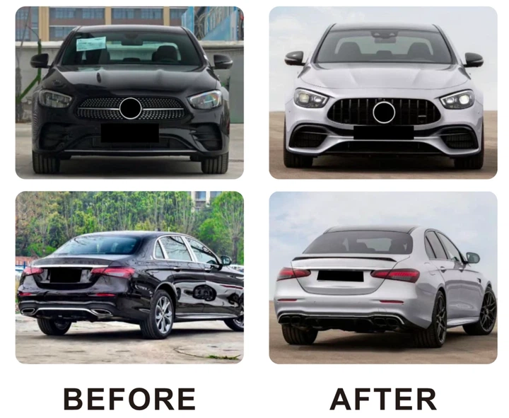 Комплект обвесов AMG E63 для Mercedes E-class W213 (2016-2025 гг), обвес AMG для E63, тюнинг E-class W213 - изображение 2