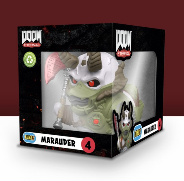 Kolekcjonerska figurka kaczuszka Numskull Tubbz Boxed Edition Doom Eternal: Marauder 4 (5056280456773) - obraz 7