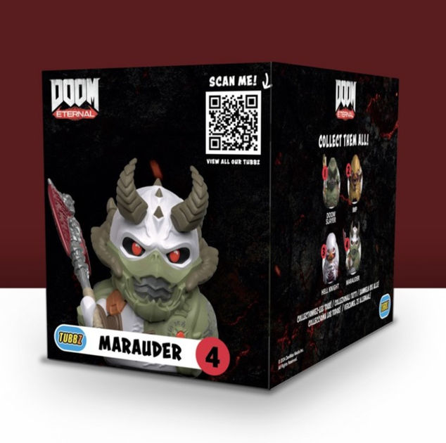 Kolekcjonerska figurka kaczuszka Numskull Tubbz Boxed Edition Doom Eternal: Marauder 4 (5056280456773) - obraz 8