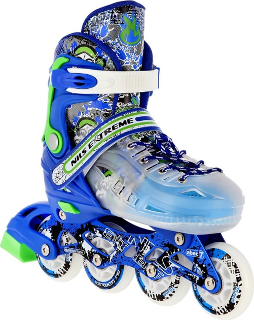 Łyżworolki Nils Extreme 4 w 1 NH18122 Niebieskie roz. M (34-38) (5907695535273) - obraz 3