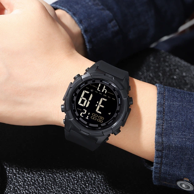 Чоловічий наручний годинник Skmei 1845BK All Black - изображение 4
