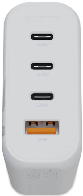 Зарядний пристрій Xtorm XEC140 GaN2 Ultra Home Charger 1 x USB-A + 3 x USB-C 140W (8718182277333) - зображення 3