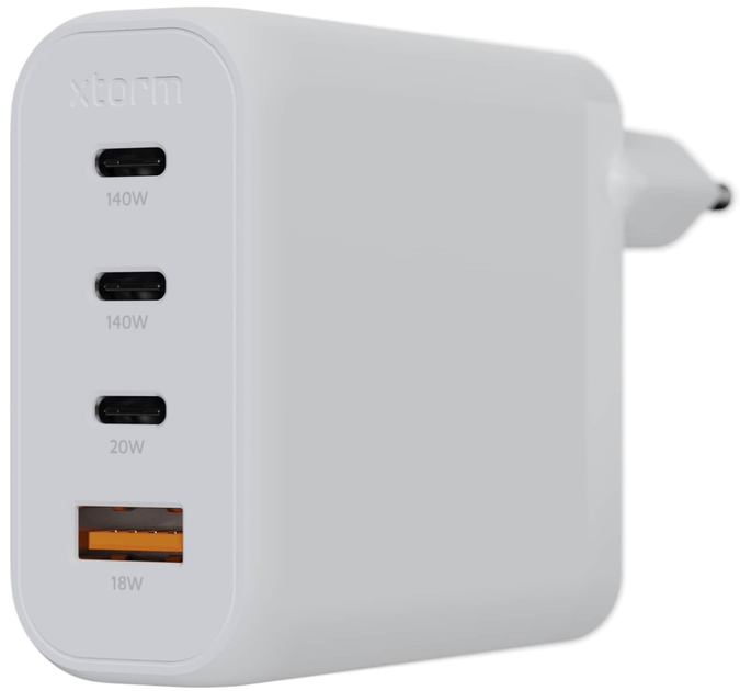 Зарядний пристрій Xtorm XEC140 GaN2 Ultra Home Charger 1 x USB-A + 3 x USB-C 140W (8718182277333) - зображення 4