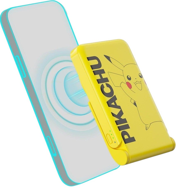 УМБ OTL Pokemon Pikachu wireless magnetic power bank 5000 mAh (5055371627948) - зображення 3