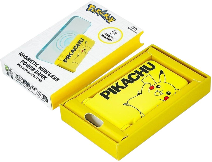 УМБ OTL Pokemon Pikachu wireless magnetic power bank 5000 mAh (5055371627948) - зображення 4