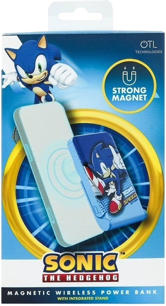 Powerbank OTL Sonic the Hedgehog wireless magnetic power bank 5000 mAh (5055371627955) - obraz 6