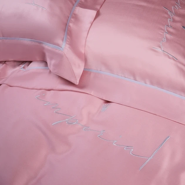 Простынь на резинке MirSon Imperial Tencel №02 Pink 80x160 см (2200010753721) - изображение 2