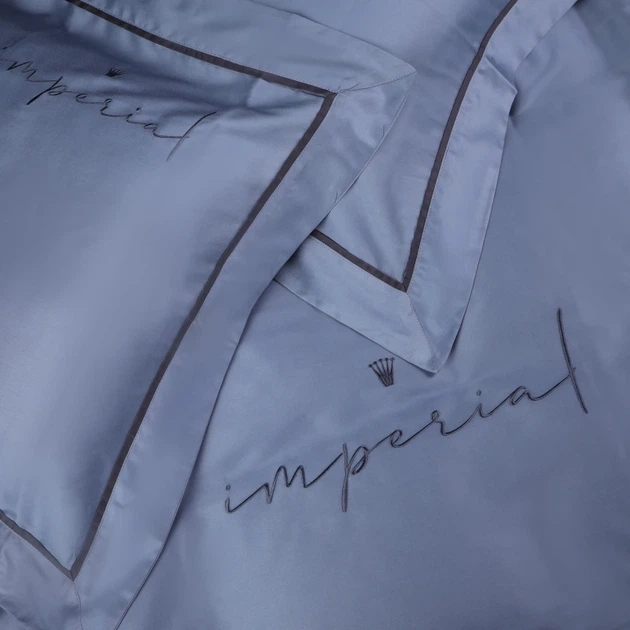 Простынь на резинке MirSon Imperial Tencel №05 Sea wave 180x190 см (2200010755091) - изображение 2