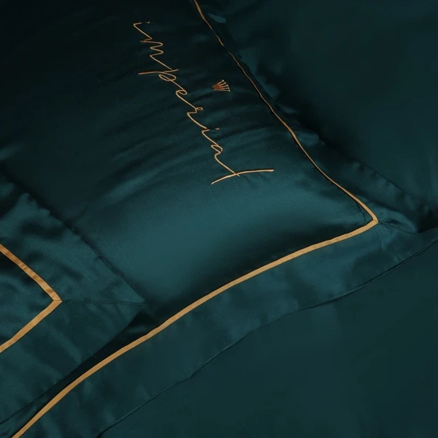 Простынь на резинке MirSon Imperial Tencel №07 Emerald 100x200см (2200010755923) - Фото 2 Простынь на резинке MirSon Imperial Tencel №07 Emerald 100x200см (2200010755923) - изображение 2
