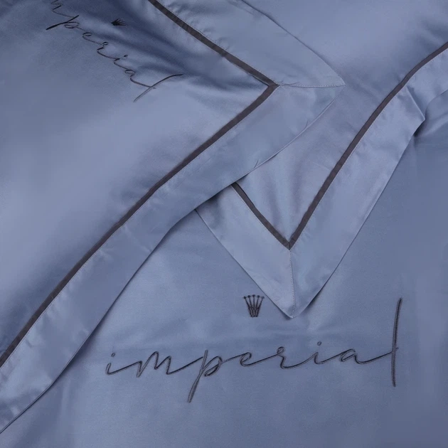 Простынь на резинке MirSon Imperial Tencel №05 Sea wave 180x190 см (2200010755091) - изображение 4