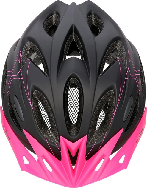 Шолом Nils Extreme MTW291 M 51 - 60 см Чорно-рожевий (5907695500837) - зображення 5