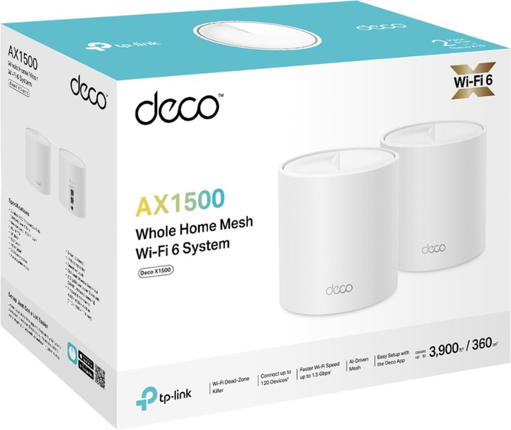 Router TP-LINK Deco X1500 (2-pack) - obraz 3