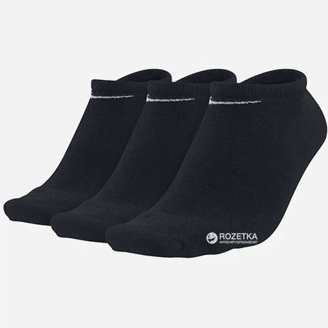 Набор мужских носков коротких хлопковых Nike Value No Show SX2554-001 42-46 (L) 3 пары Черный (659658575608) - Фото 1 Набор мужских носков коротких хлопковых Nike Value No Show SX2554-001 42-46 (L) 3 пары Черный (659658575608) - изображение 1