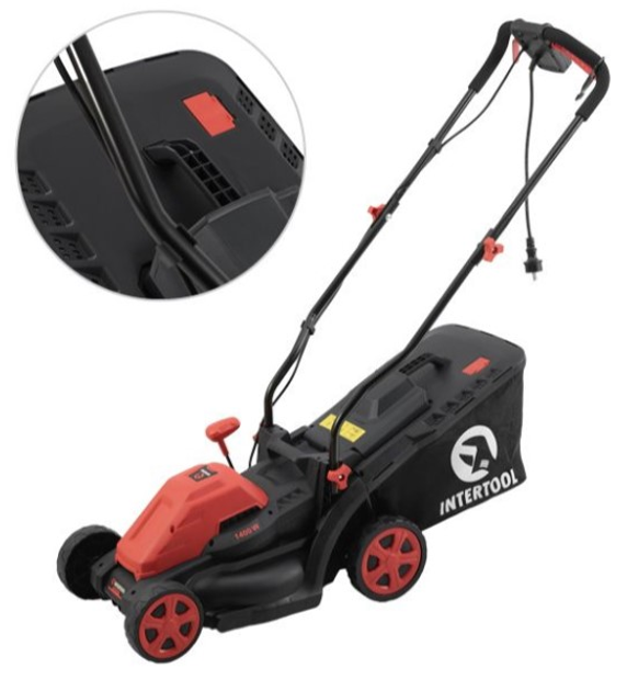 Газонокосилка электрическая Intertool WT-2264 1,4кВт - изображение 2
