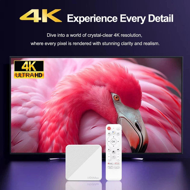Смарт ТВ приставка H96 Max H313 2/16 Гб Android TV 14 Smart Box