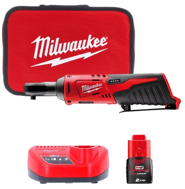 Гайковерт угловой аккумуляторный Milwaukee M12 IR-201B (4933441725) - Фото 1 Гайковерт угловой аккумуляторный Milwaukee M12 IR-201B (4933441725) - изображение 1