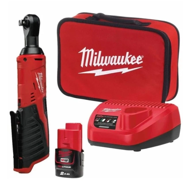Гайковерт угловой аккумуляторный Milwaukee M12 IR-201B (4933441725) - Фото 2 Гайковерт угловой аккумуляторный Milwaukee M12 IR-201B (4933441725) - изображение 2