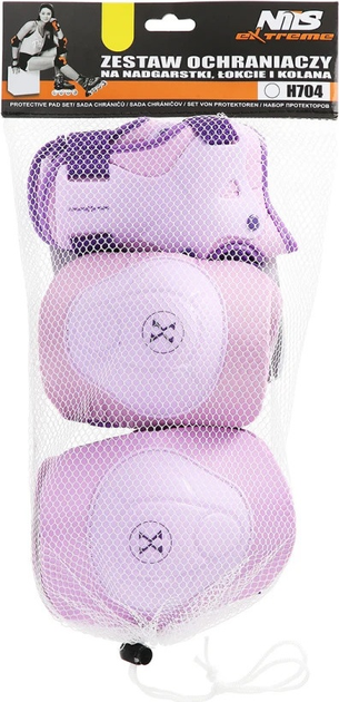 Zestaw ochraniaczy Nils Extreme H704 rozmiar M Fioletowy (5907695594690) - obraz 10