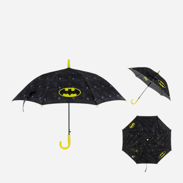 Дитяча парасолька для хлопчиків Kite DC Comics DC25-2001 Чорна (4063276203670) - зображення 1