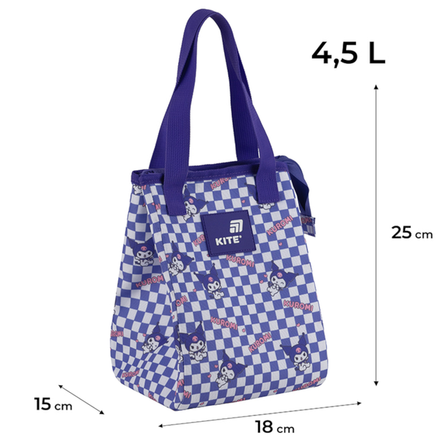 Сумка для ланчу Kite Kuromi HK25-2707 Фіолетова з білим (4063276190765) - зображення 5