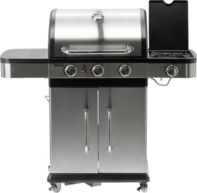 Grill gazowy YATO Zushi YG-20018 3+1 SS IXOX 11.2kW (5906083105999) - obraz 4