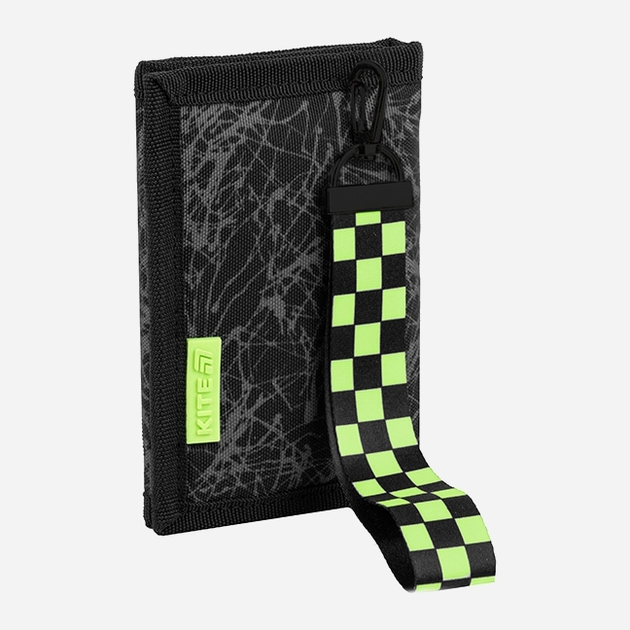 Гаманець для хлопчиків Kite K25-598-4 Чорний з салатовим (4063276205179) - зображення 1