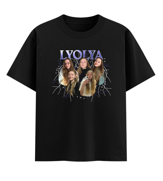 Футболка оверсайз Ponty Shop з вашим фото «Блискавки» M Чорна - Фото 1 Футболка оверсайз Ponty Shop з вашим фото «Блискавки» M Чорна - изображение 1