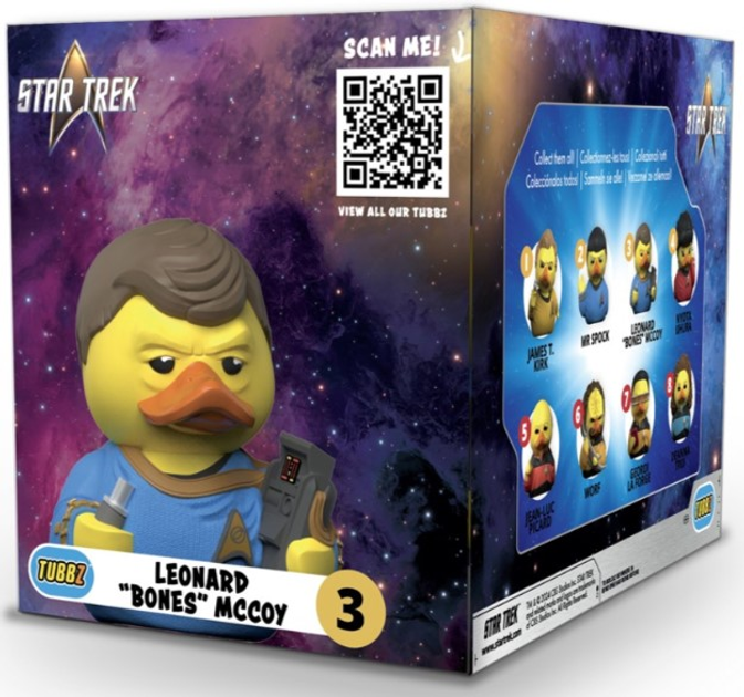 Kolekcjonerska figurka kaczuszka Numskull Tubbz Boxed Edition Star Trek: Leonard "Bones" McCoy 3 (5056280457237) - obraz 7