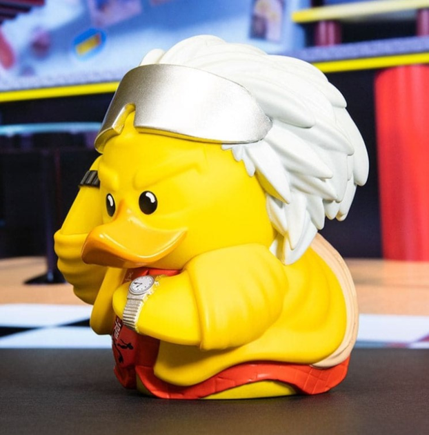 Kolekcjonerska figurka kaczuszka Numskull Tubbz Boxed Edition Back to The Future: Doc Brown 2015 6 (5056280457343) - obraz 11
